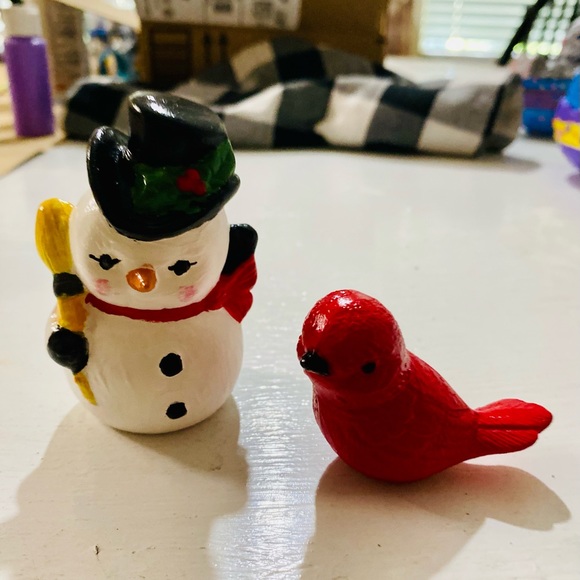 Boot, snowman & bird - Picture 2 of 3